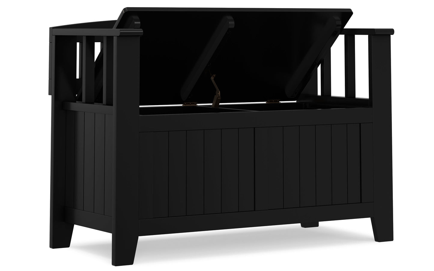 Black | Acadian Small Entryway Storage Bench