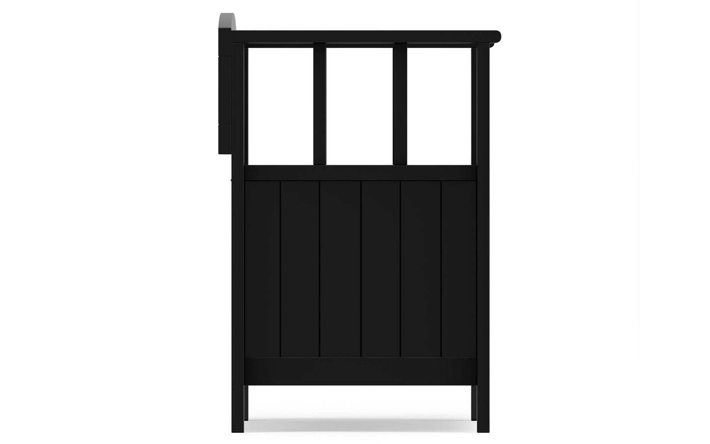 Black | Acadian Small Entryway Storage Bench