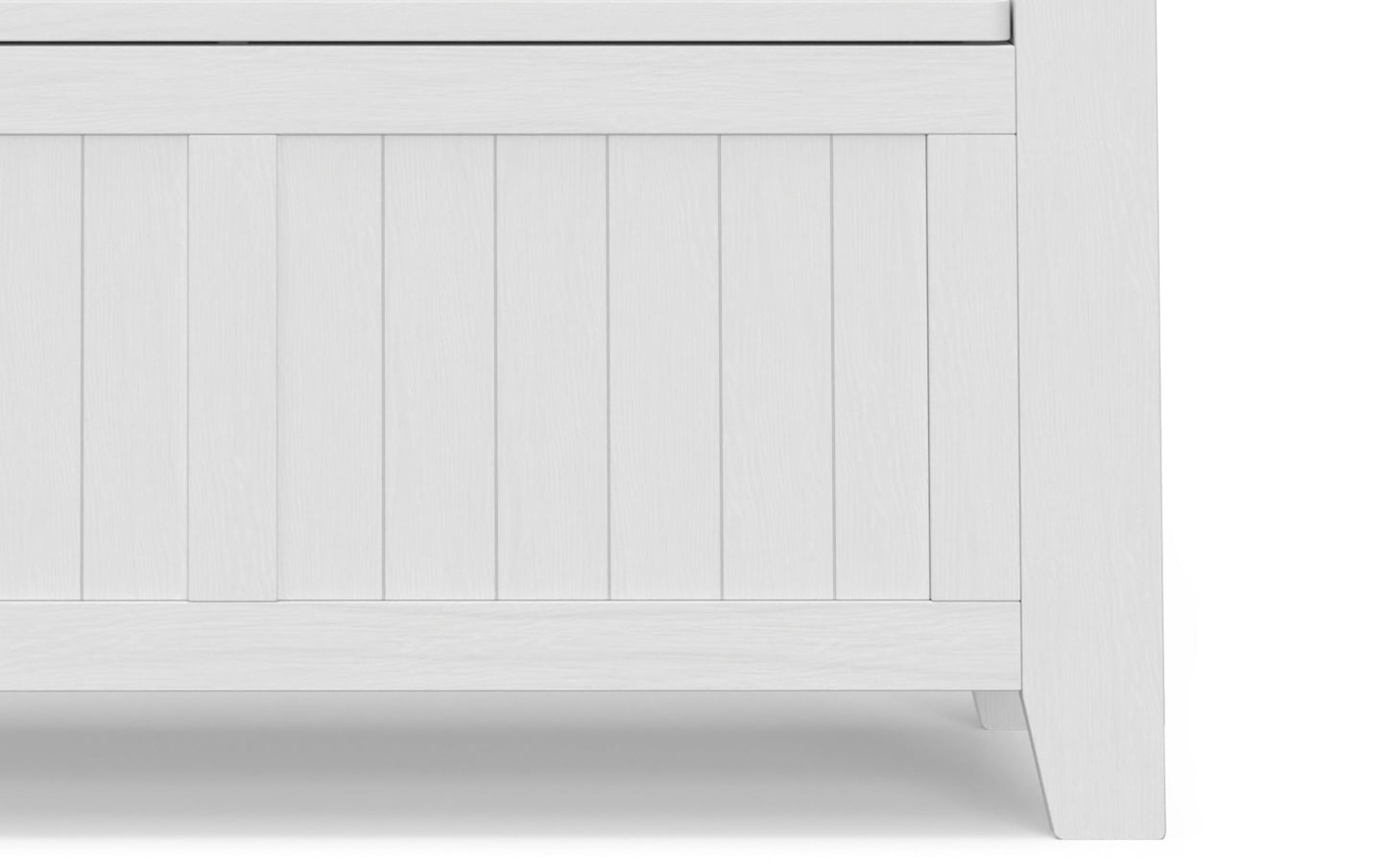 White | Acadian Small Entryway Storage Bench