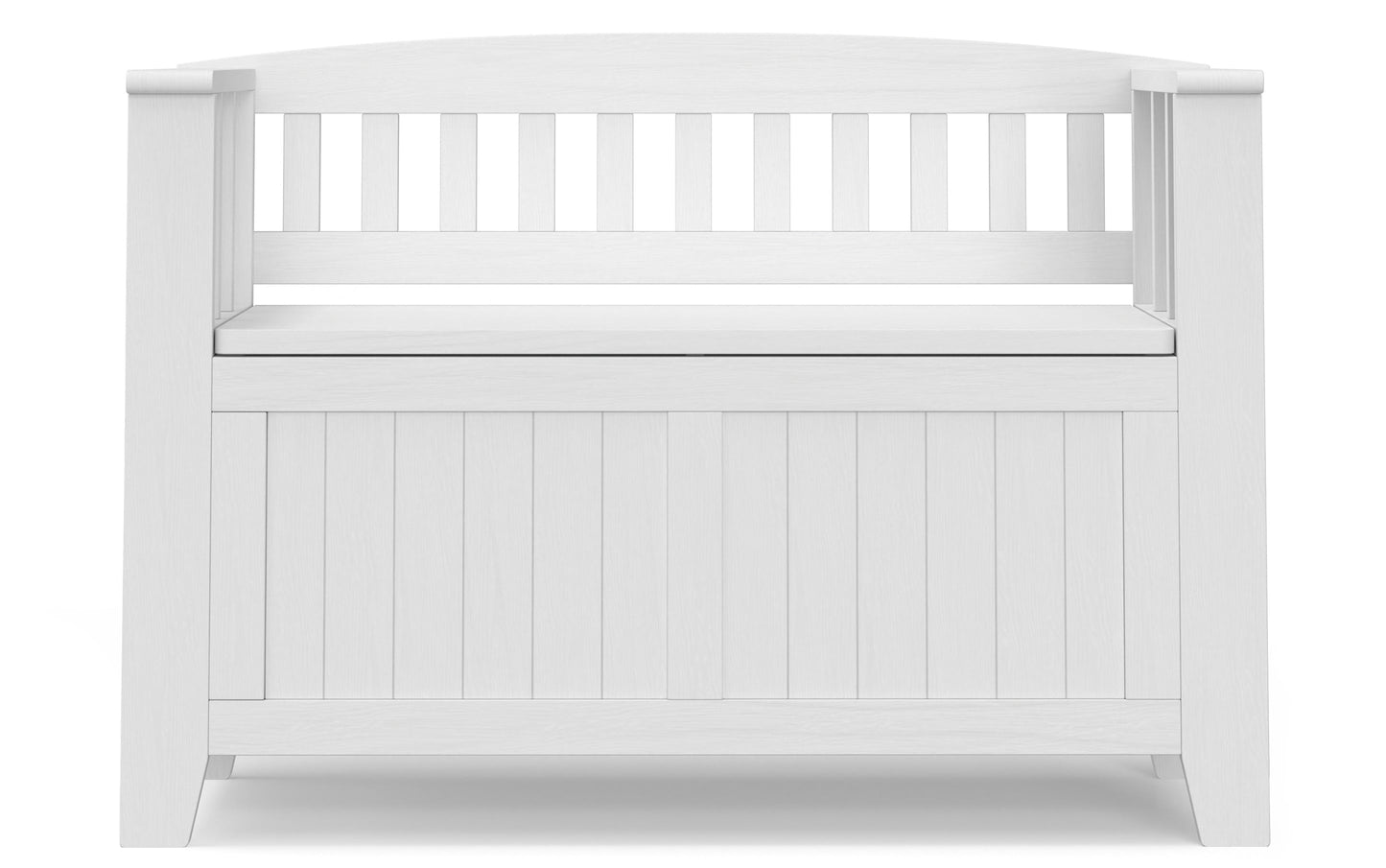 White | Acadian Small Entryway Storage Bench