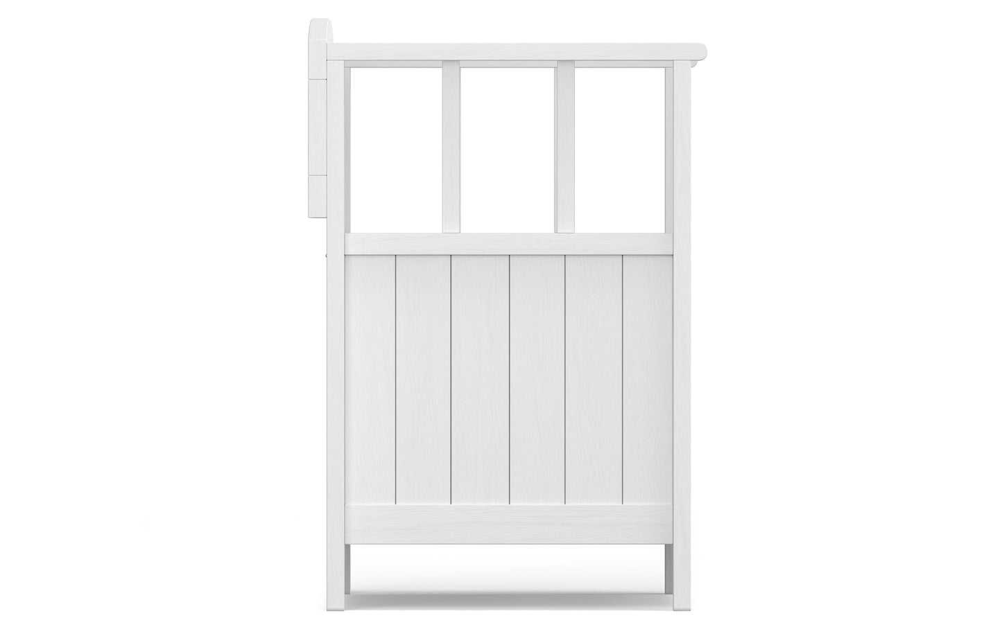 White | Acadian Small Entryway Storage Bench