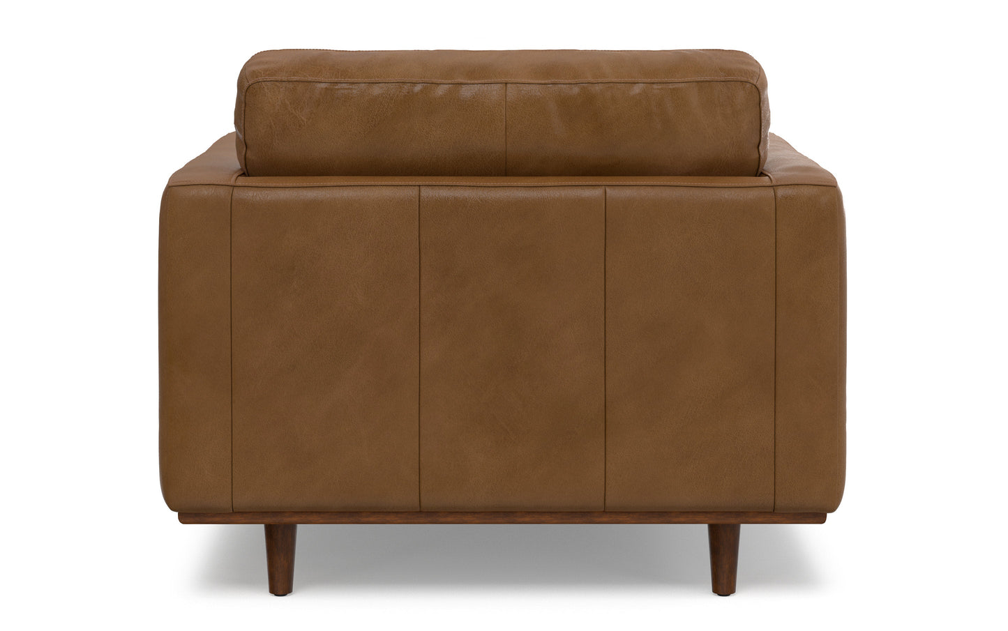 Caramel Brown Genuine Leather | Morrison Arm Chair