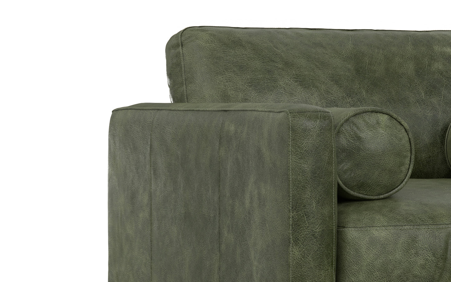 Moss Green Genuine Leather | Morrison Arm Chair