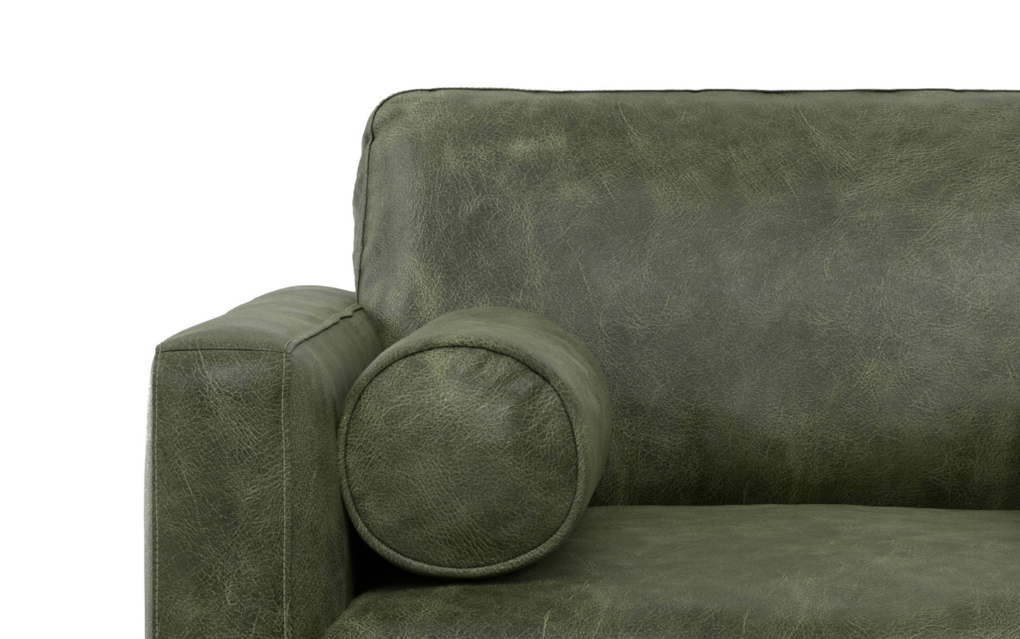 Moss Green Genuine Leather | Morrison Arm Chair