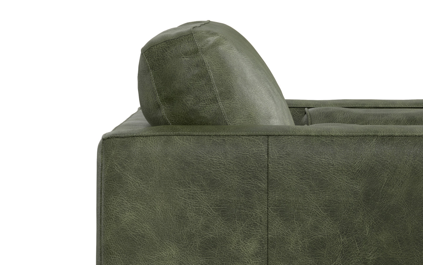 Moss Green Genuine Leather | Morrison Arm Chair