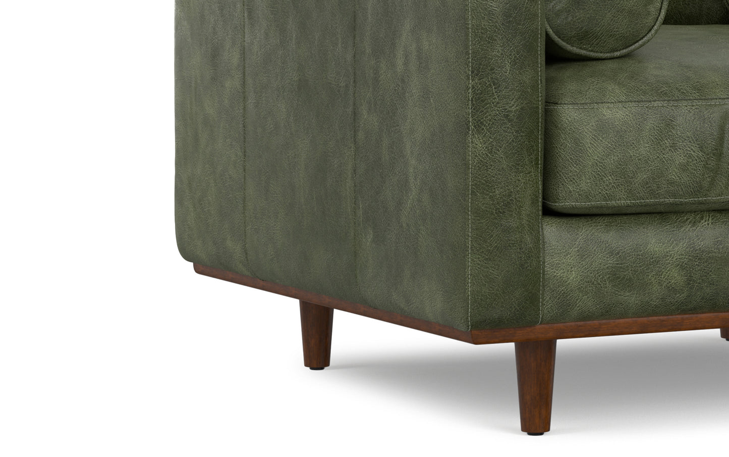 Moss Green Genuine Leather | Morrison Arm Chair