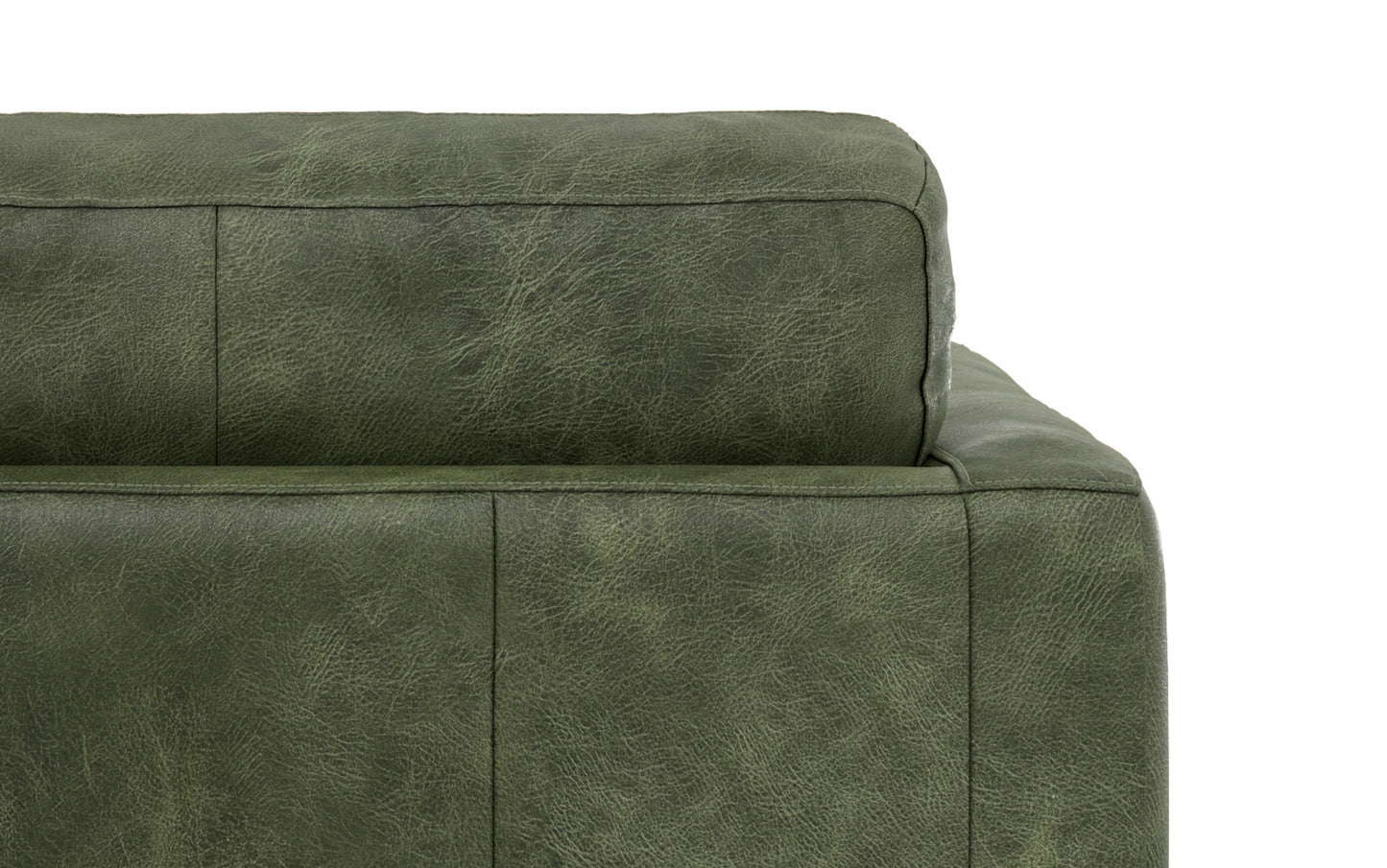 Moss Green Genuine Leather | Morrison Arm Chair