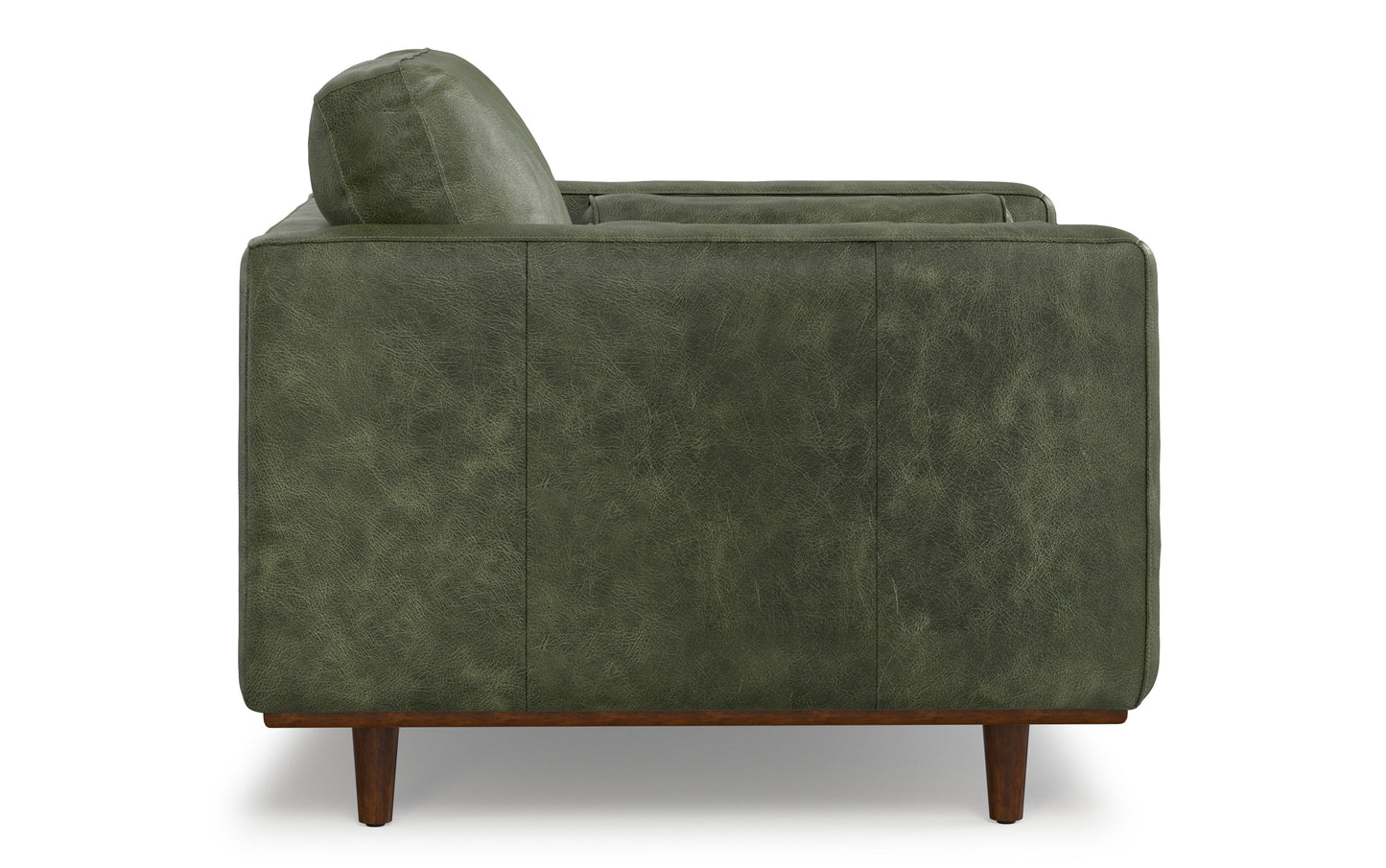 Moss Green Genuine Leather | Morrison Arm Chair