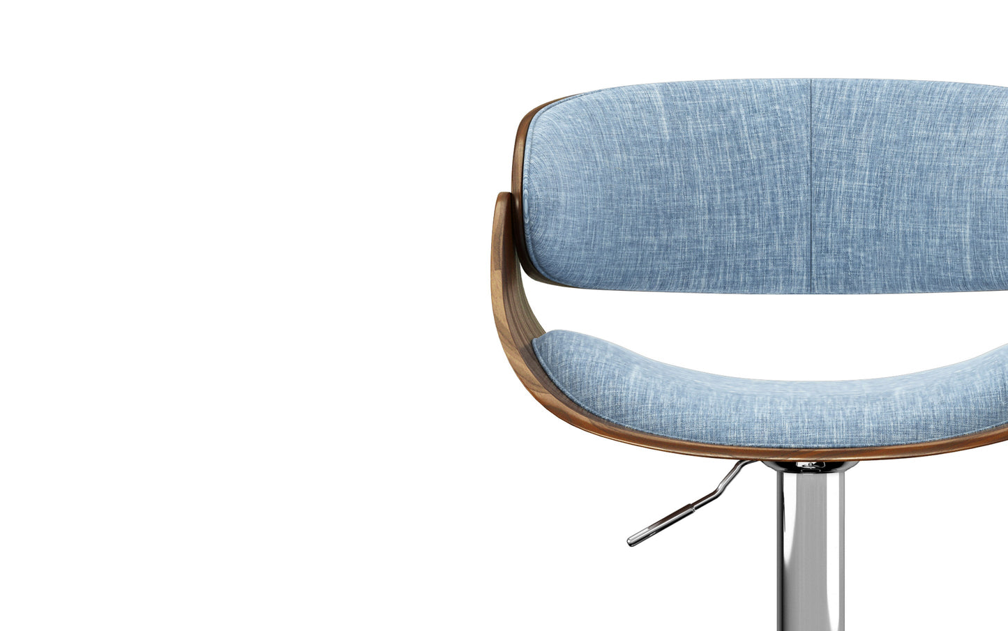 Denim Blue | Amery Adjustable Swivel Bar Stool