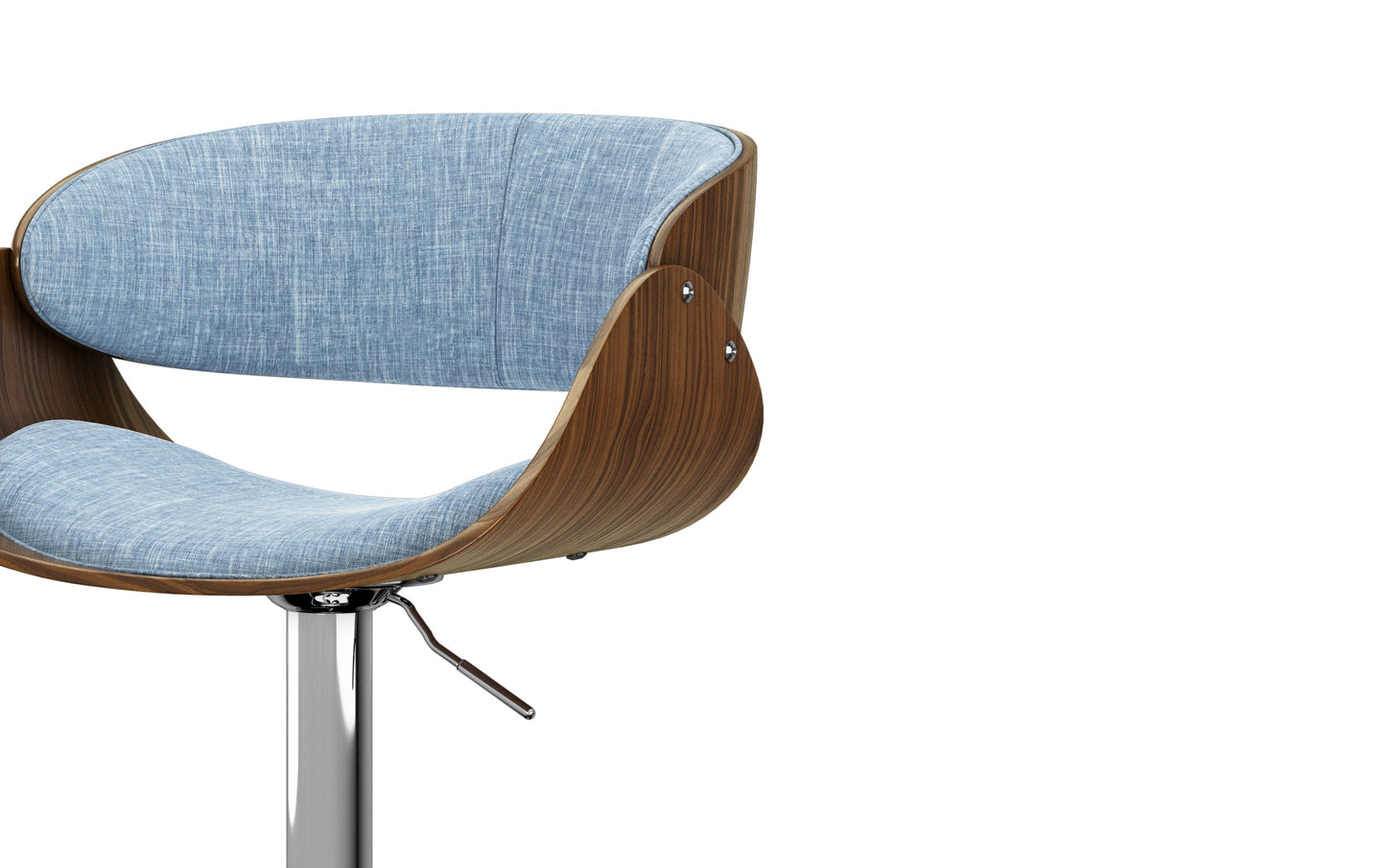 Denim Blue | Amery Adjustable Swivel Bar Stool