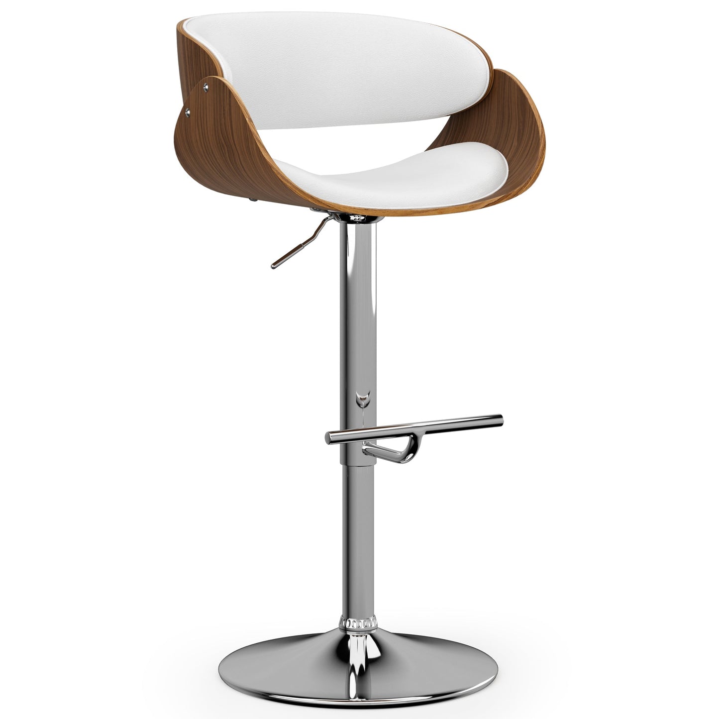 White | Amery Adjustable Swivel Bar Stool