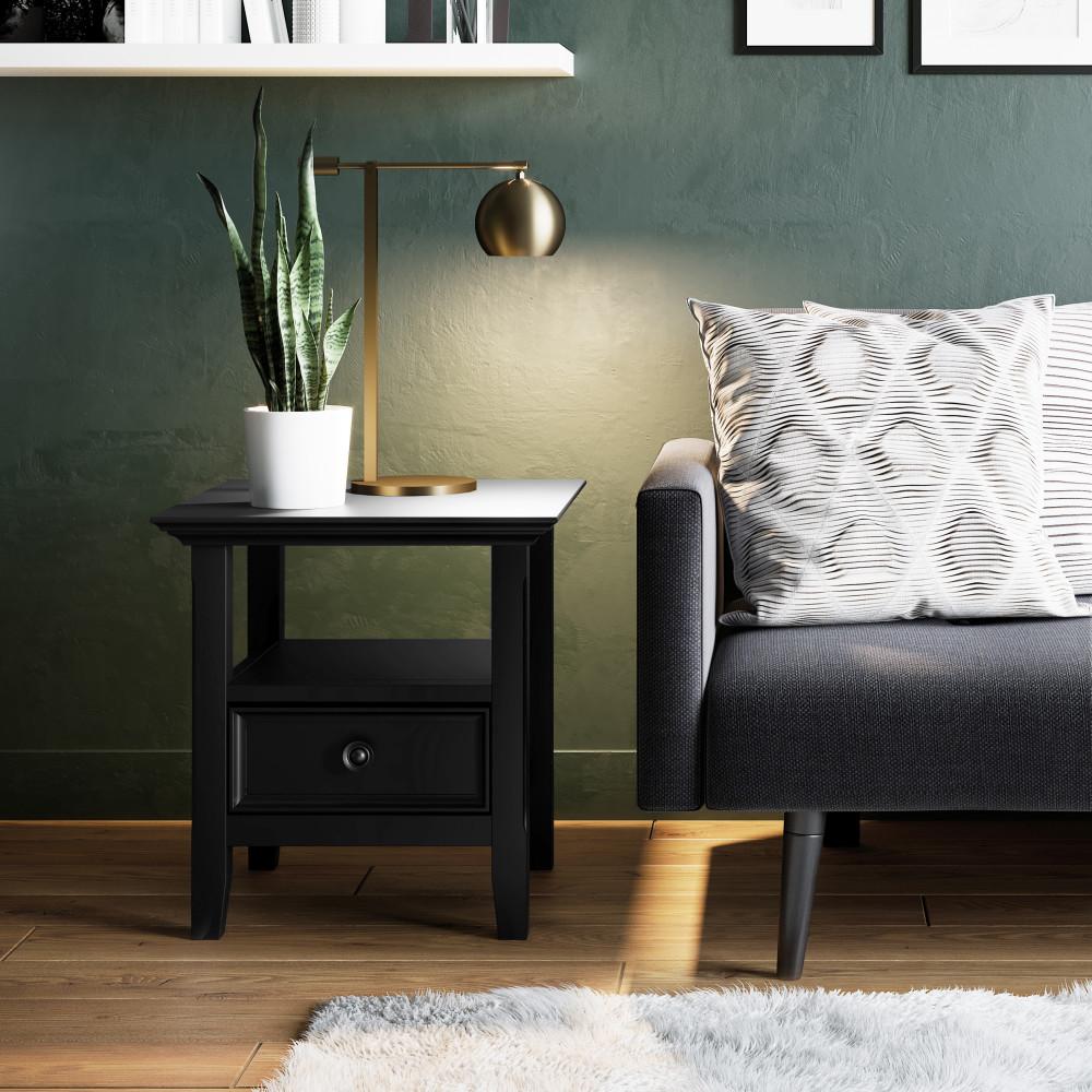 Black | Amherst End Side Table