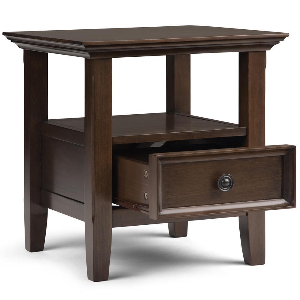 Natural Aged Brown | Amherst End Side Table