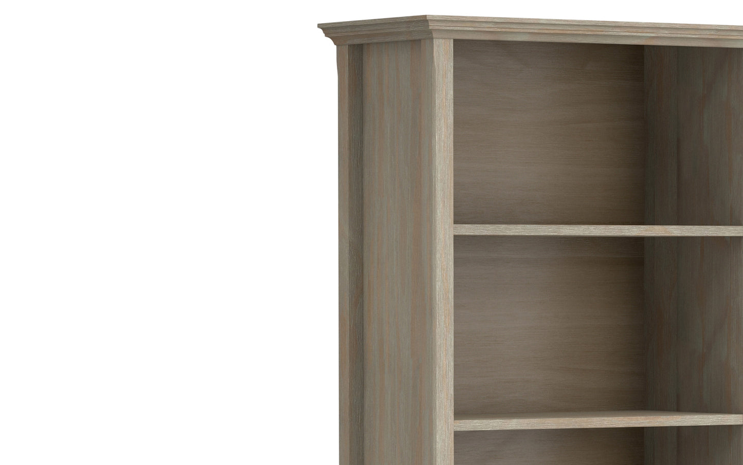 Distressed Grey | Amherst 5 Shelf Bookcase