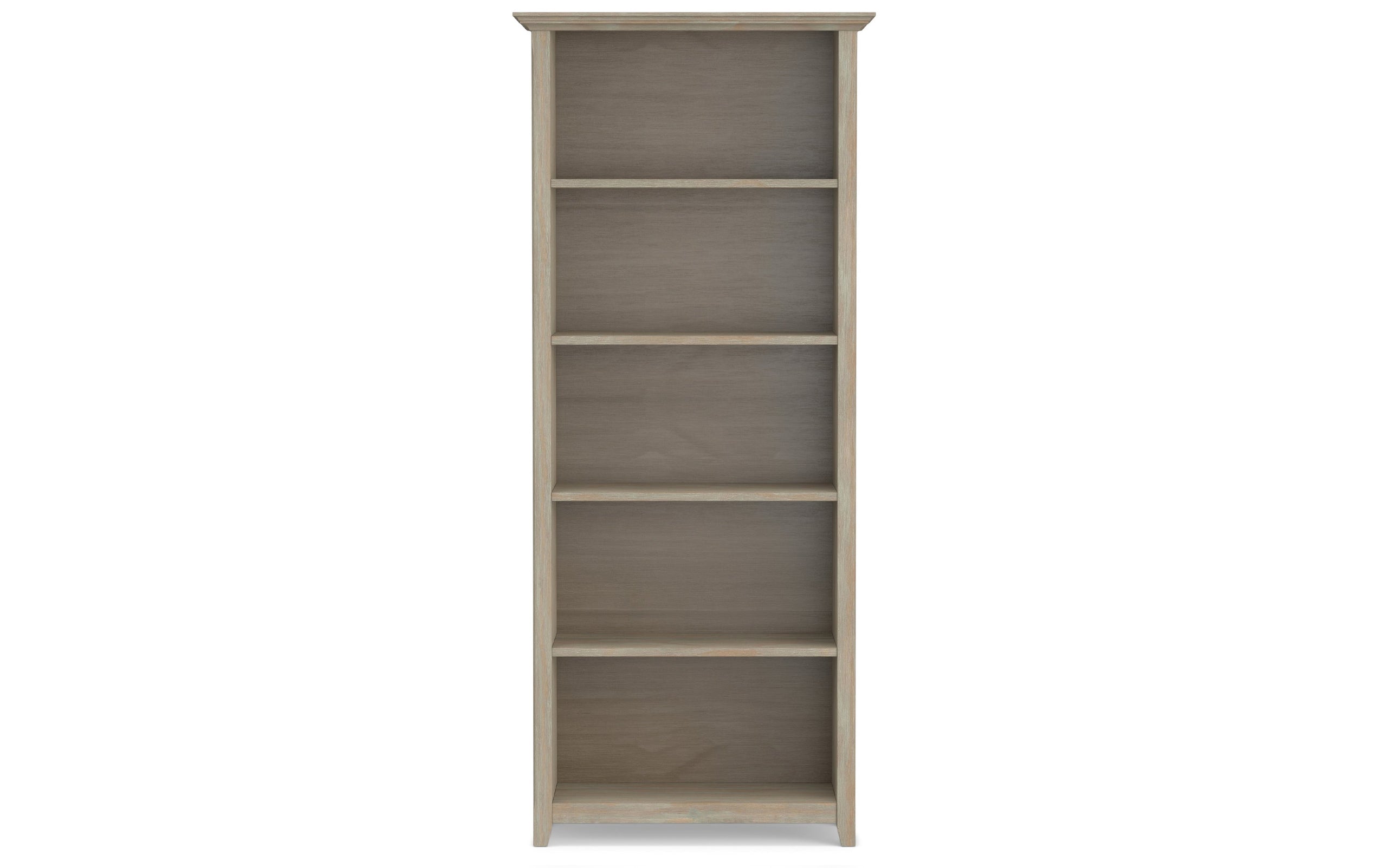 Distressed Grey | Amherst 5 Shelf Bookcase