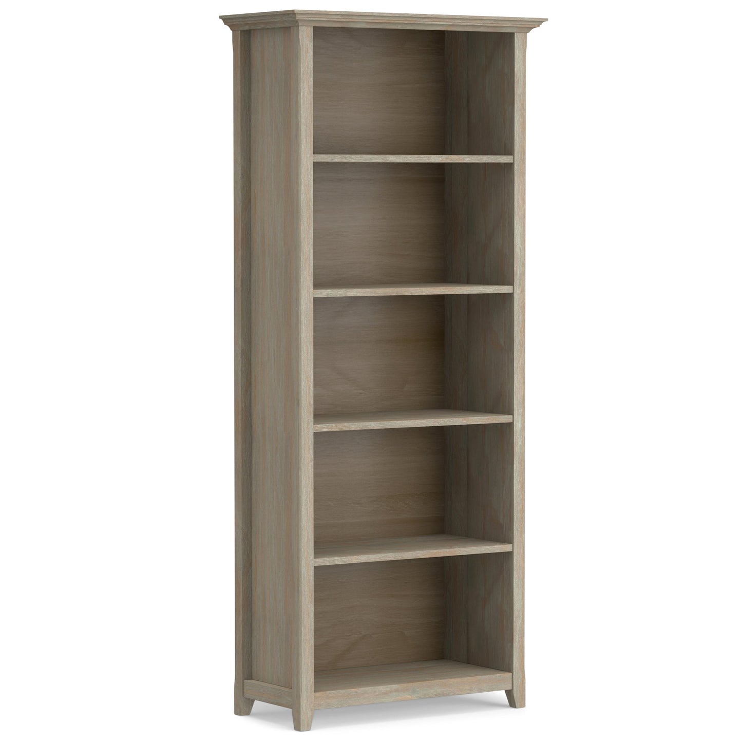 Distressed Grey | Amherst 5 Shelf Bookcase