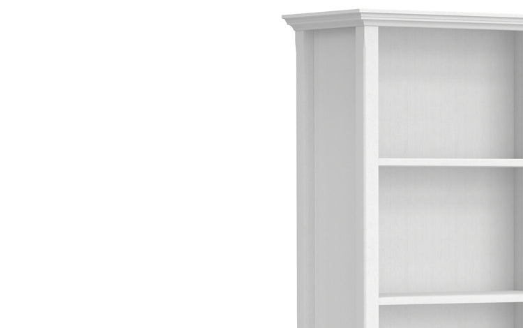 White | Amherst 5 Shelf Bookcase