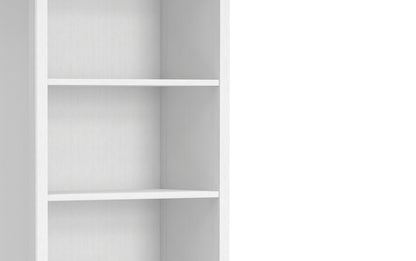 White | Amherst 5 Shelf Bookcase