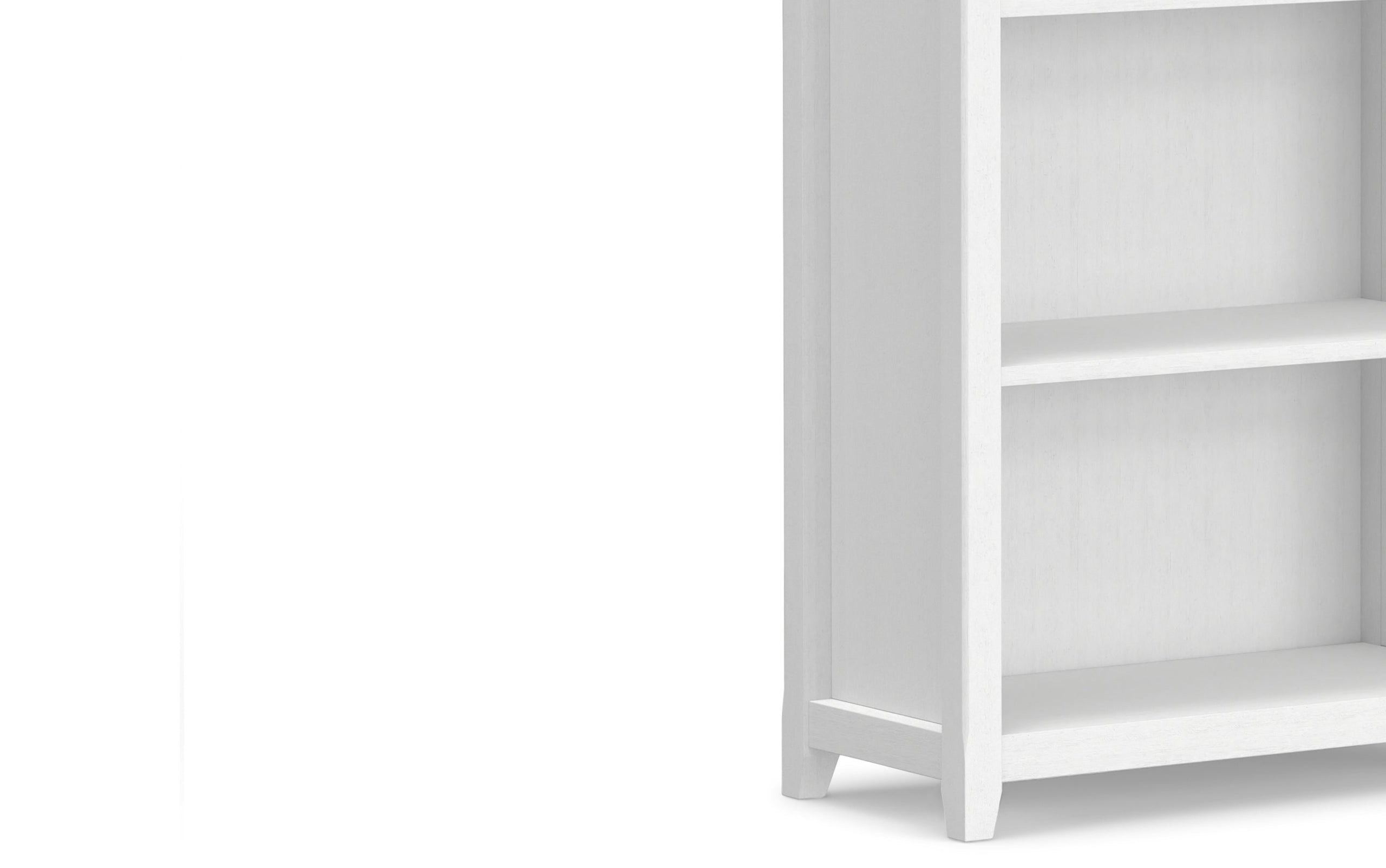 White | Amherst 5 Shelf Bookcase