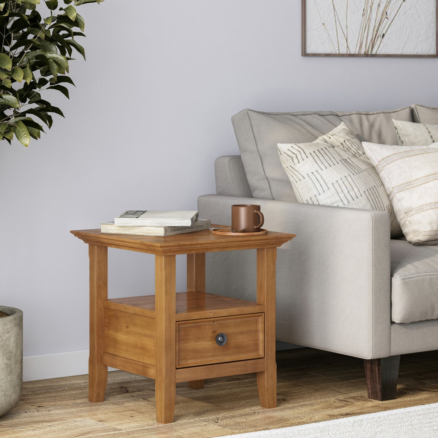 Light Golden Brown | Amherst End Side Table