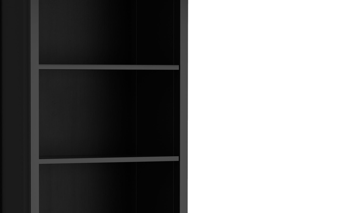 Black | Amherst 5 Shelf Bookcase