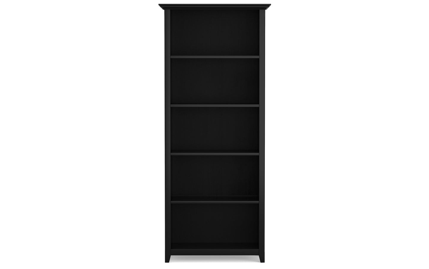 Black | Amherst 5 Shelf Bookcase