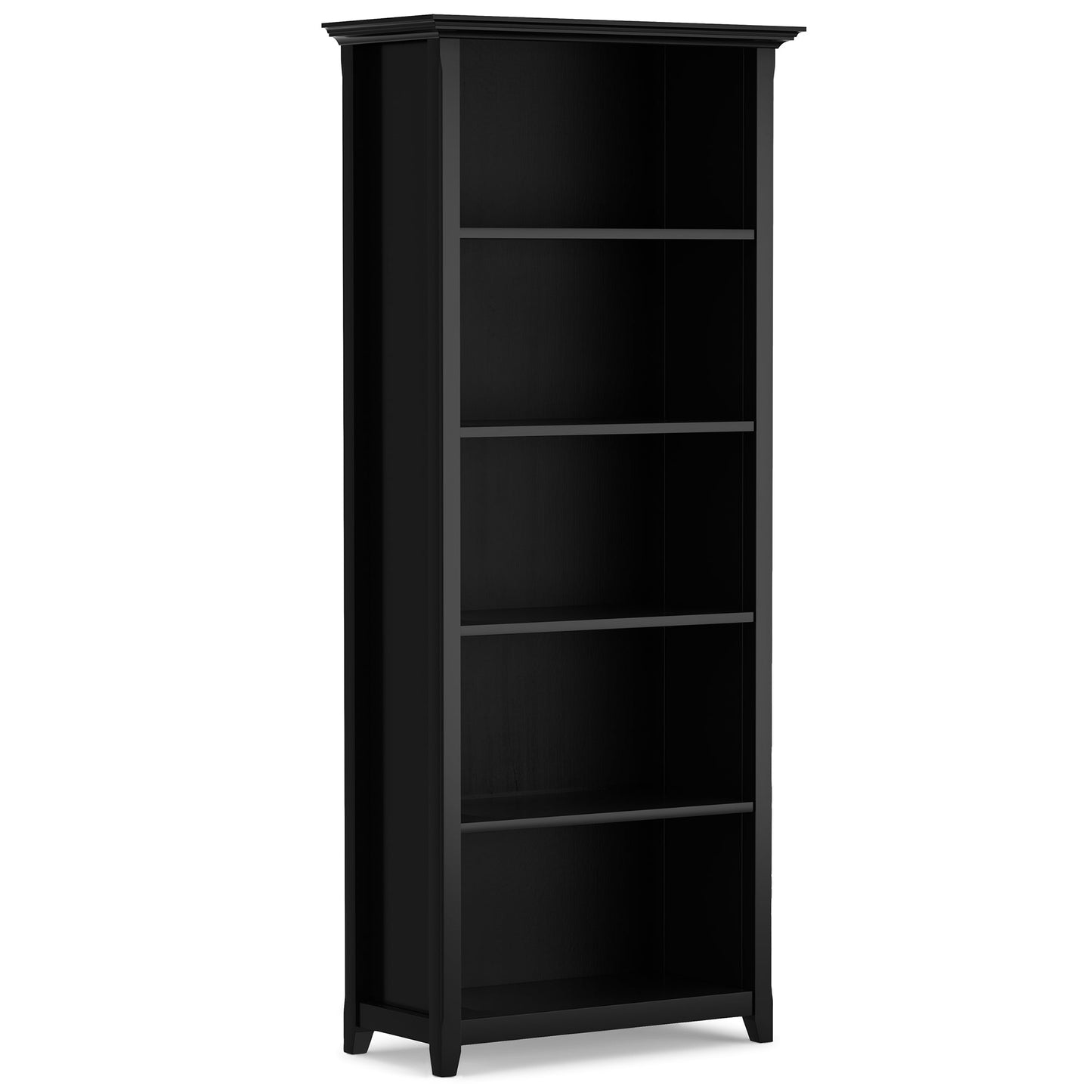 Black | Amherst 5 Shelf Bookcase