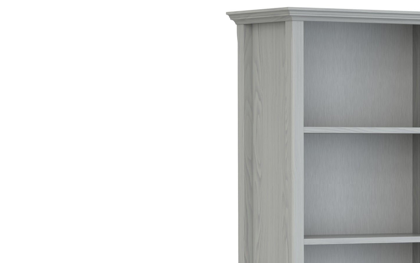 Fog Grey | Amherst 5 Shelf Bookcase