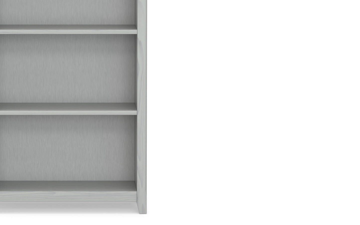 Fog Grey | Amherst 5 Shelf Bookcase