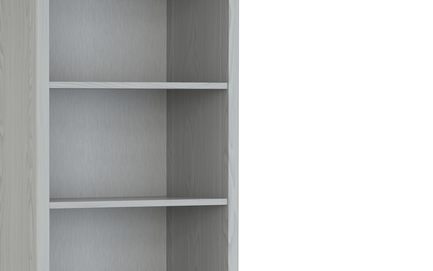 Fog Grey | Amherst 5 Shelf Bookcase