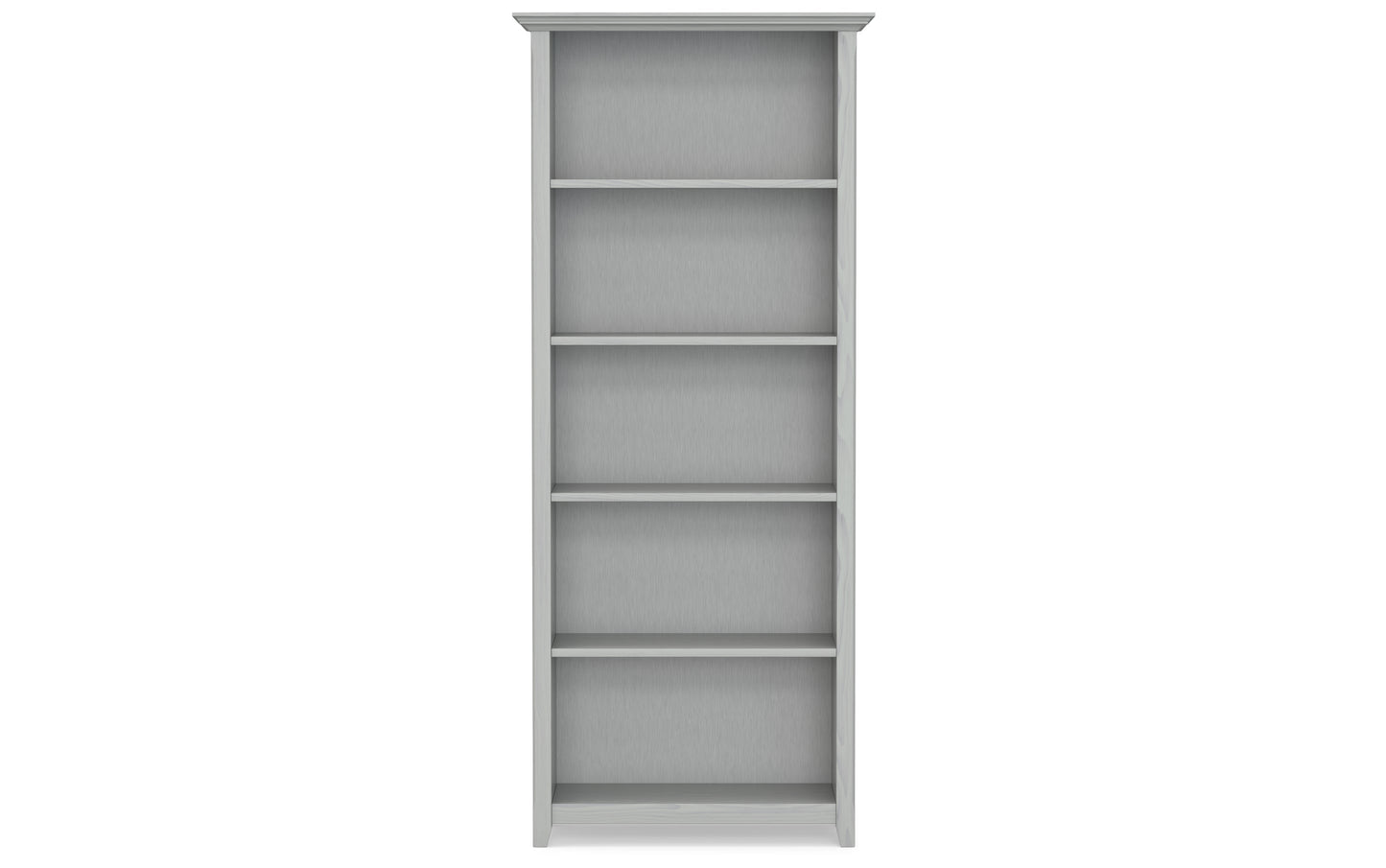 Fog Grey | Amherst 5 Shelf Bookcase