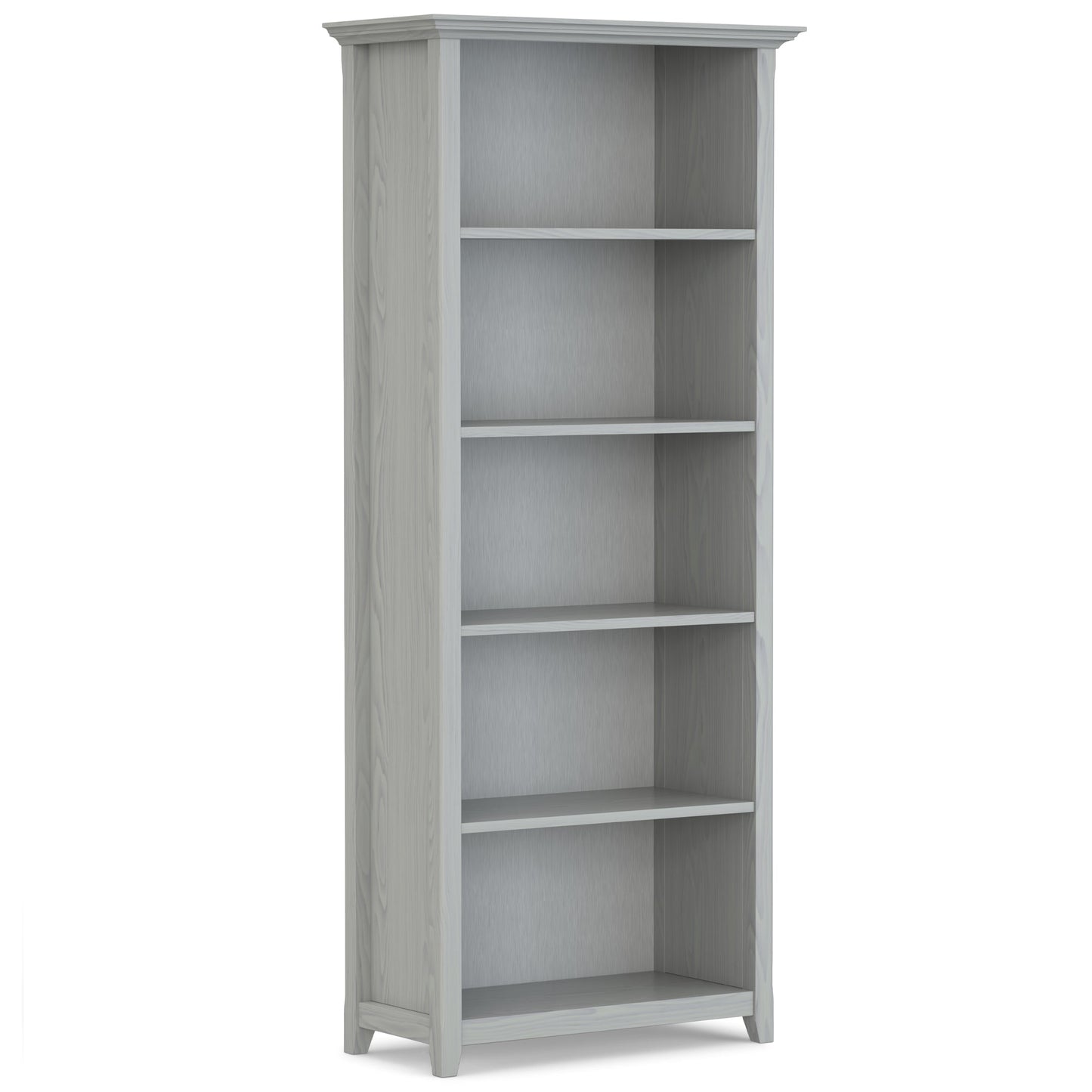 Fog Grey | Amherst 5 Shelf Bookcase