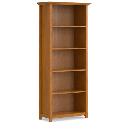 Light Golden Brown | Amherst 5 Shelf Bookcase