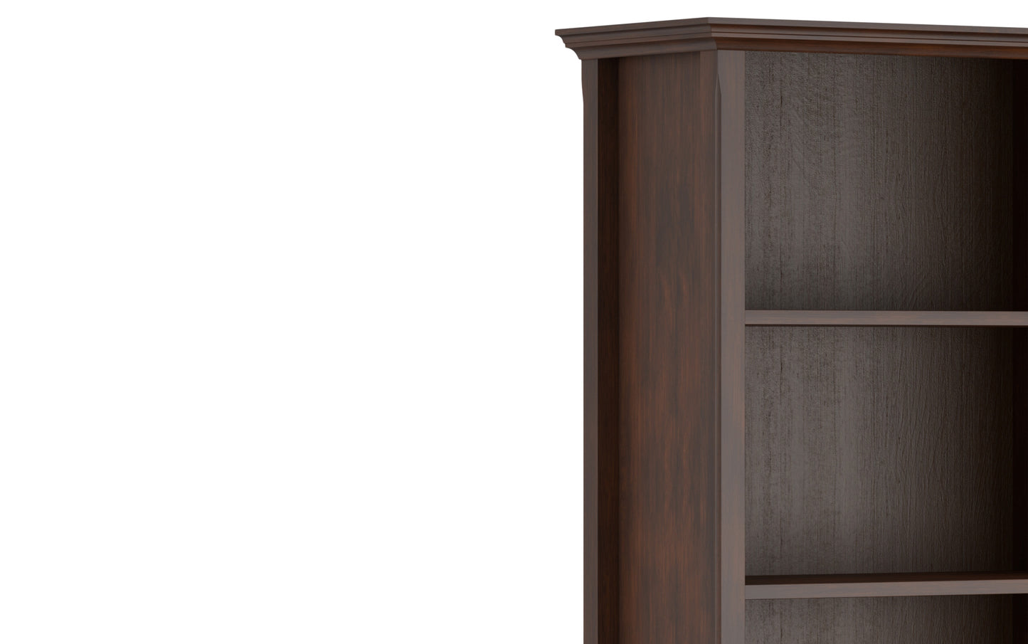 Russet Brown | Amherst 5 Shelf Bookcase