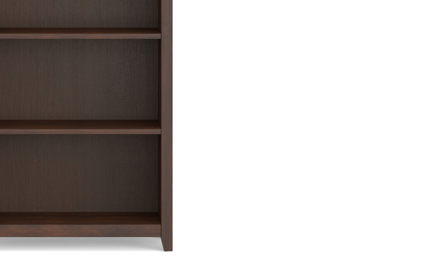 Russet Brown | Amherst 5 Shelf Bookcase