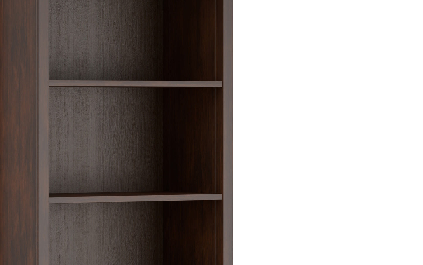 Russet Brown | Amherst 5 Shelf Bookcase