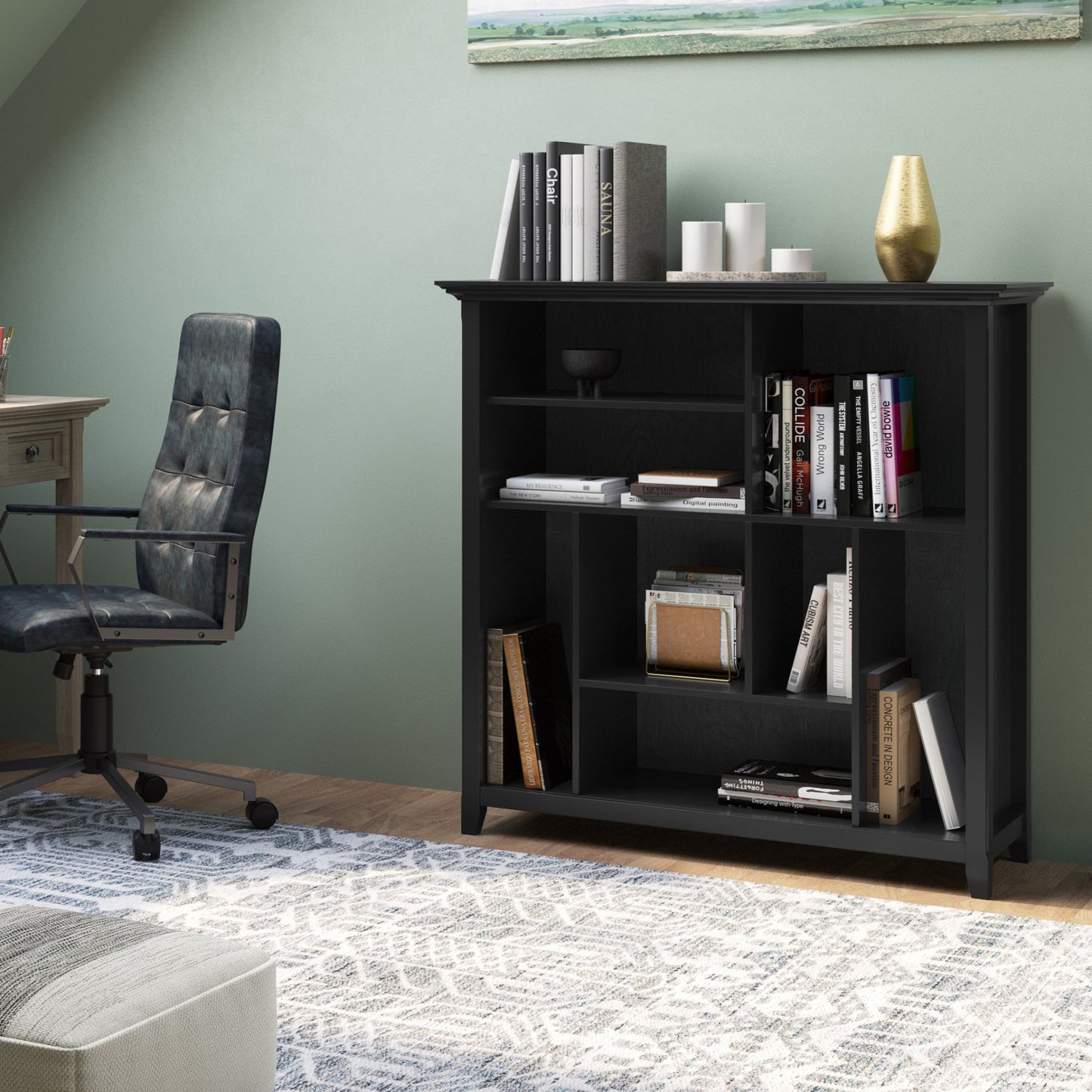 Black | Amherst Multi-Cube Bookcase & Storage Unit