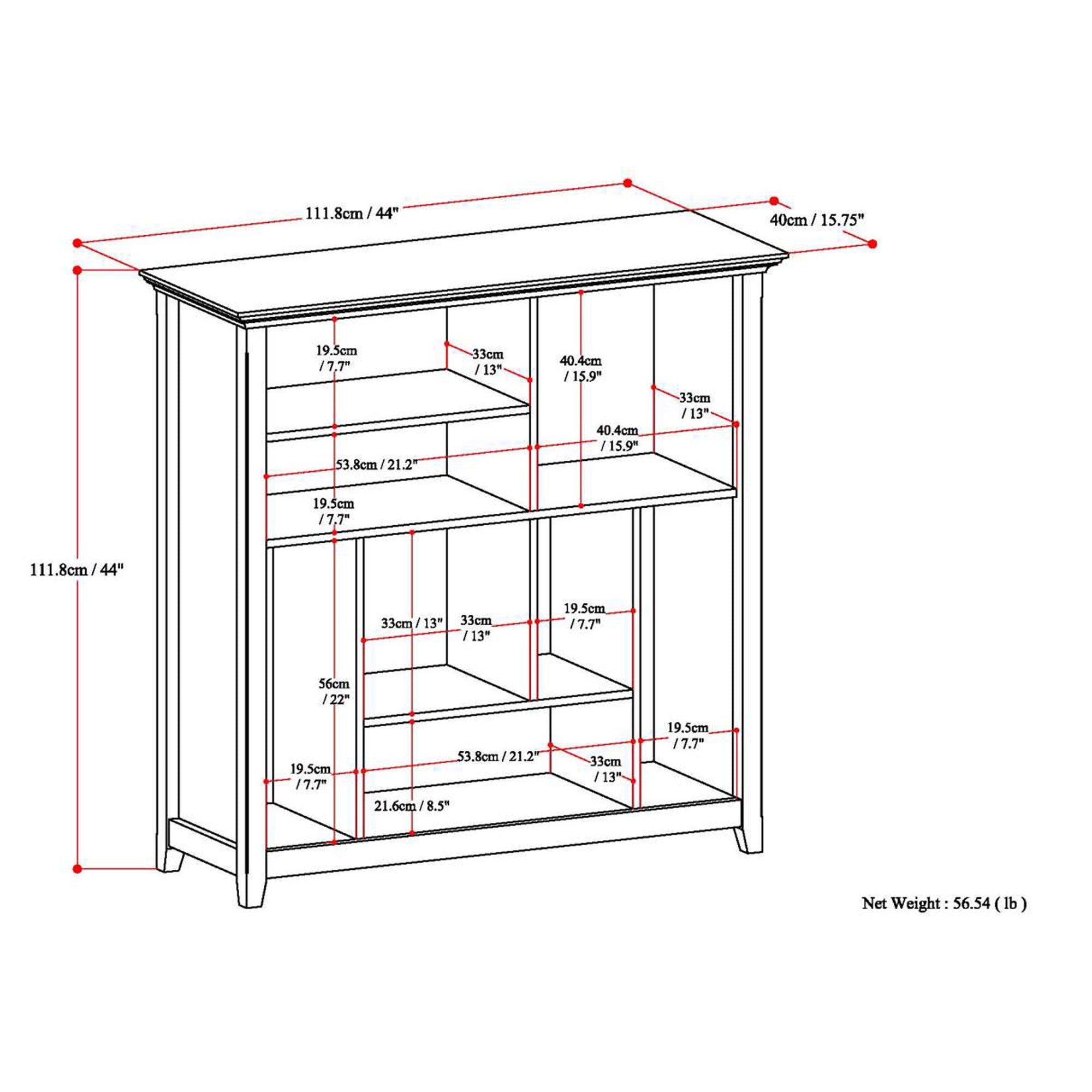 Light Golden Brown | Amherst Multi-Cube Bookcase & Storage Unit