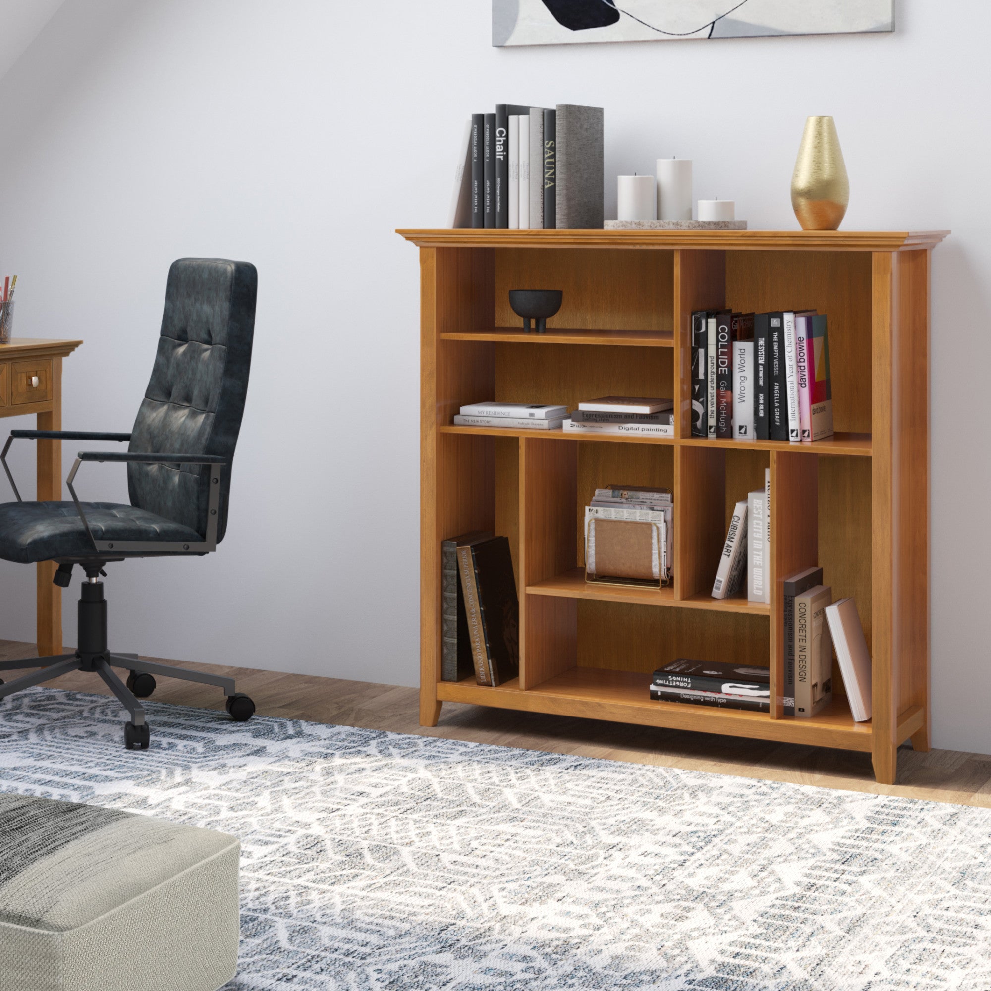 Light Golden Brown | Amherst Multi-Cube Bookcase & Storage Unit