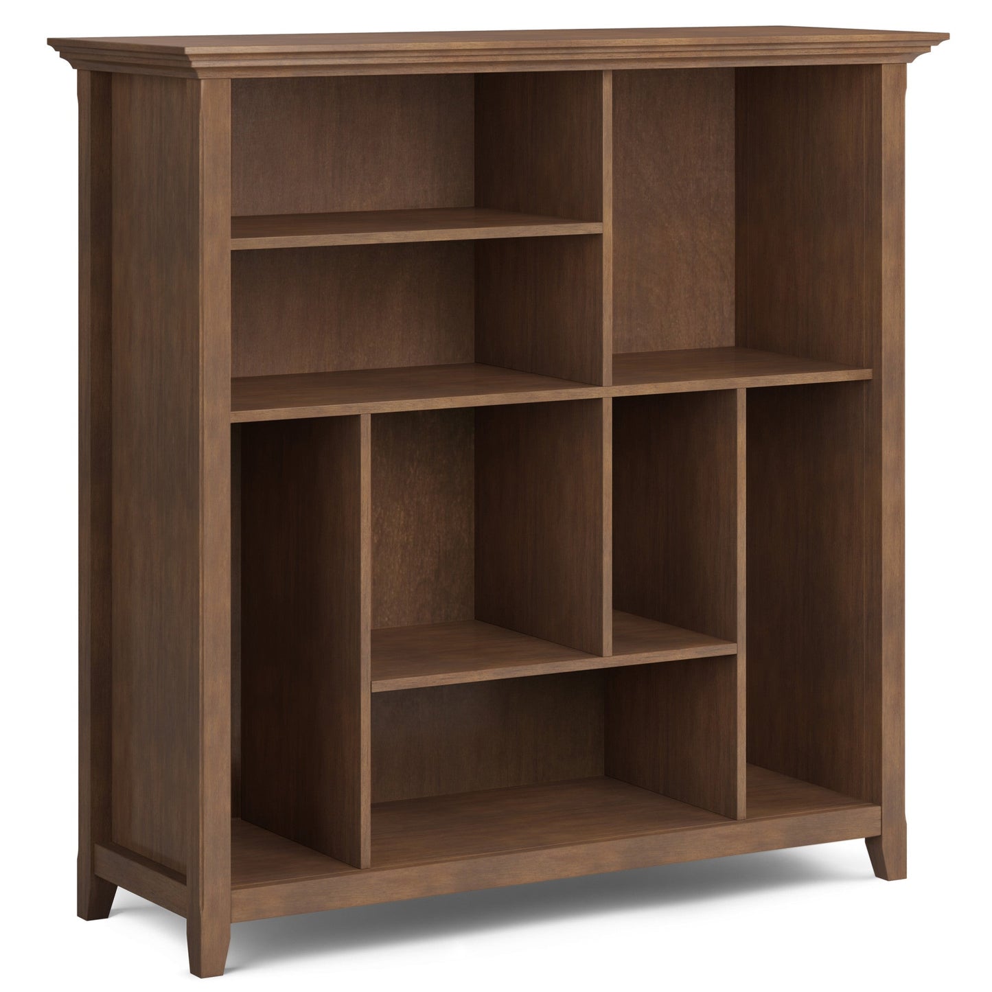 Rustic Natural Aged Brown | Amherst Multi-Cube Bookcase & Storage Unit