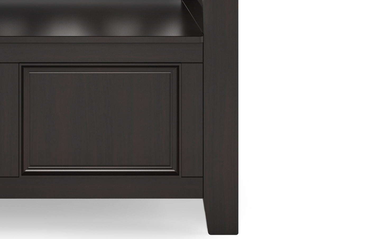 Hickory Brown | Amherst Small Entryway Storage Bench