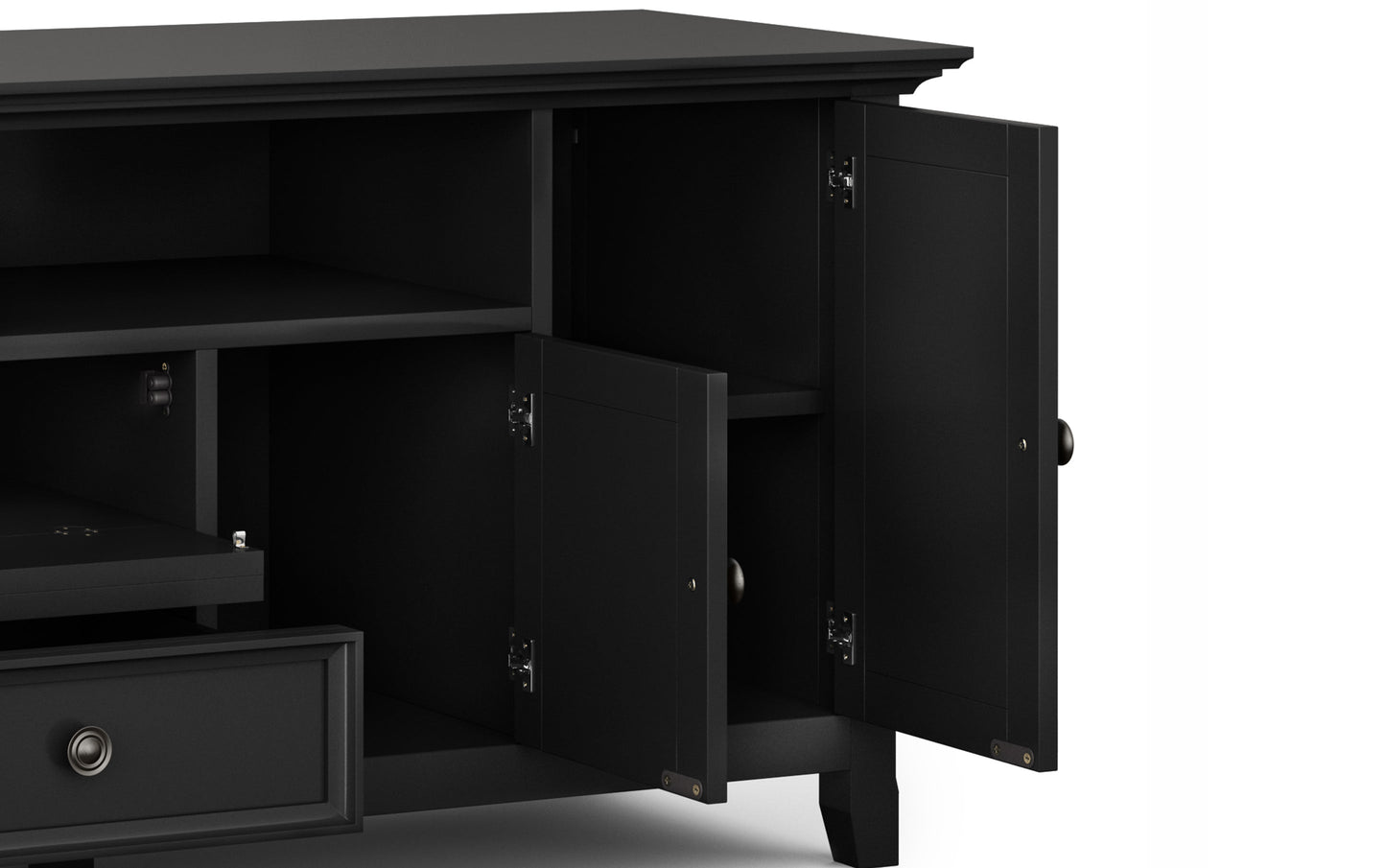 Black | Amherst 72 inch Wide TV Media Stand