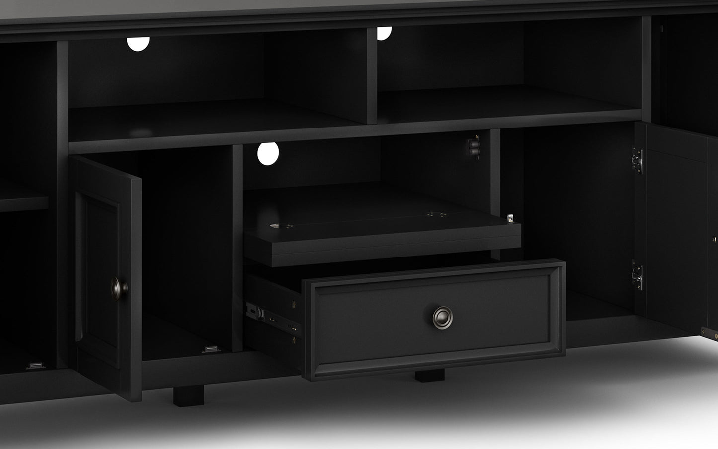 Black | Amherst 72 inch Wide TV Media Stand