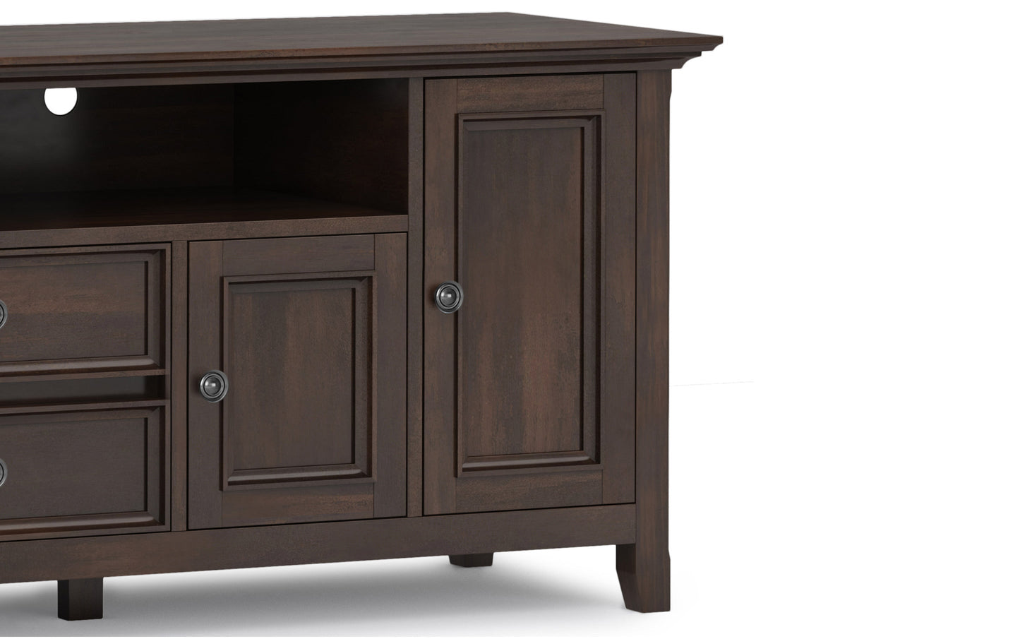 Brunette Brown | Amherst 72 inch Wide TV Media Stand