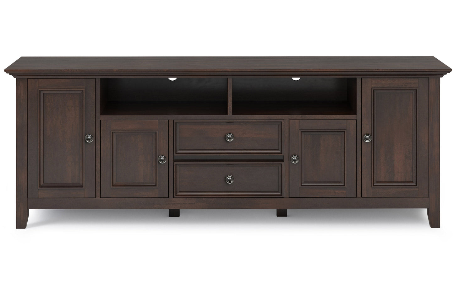 Brunette Brown | Amherst 72 inch Wide TV Media Stand