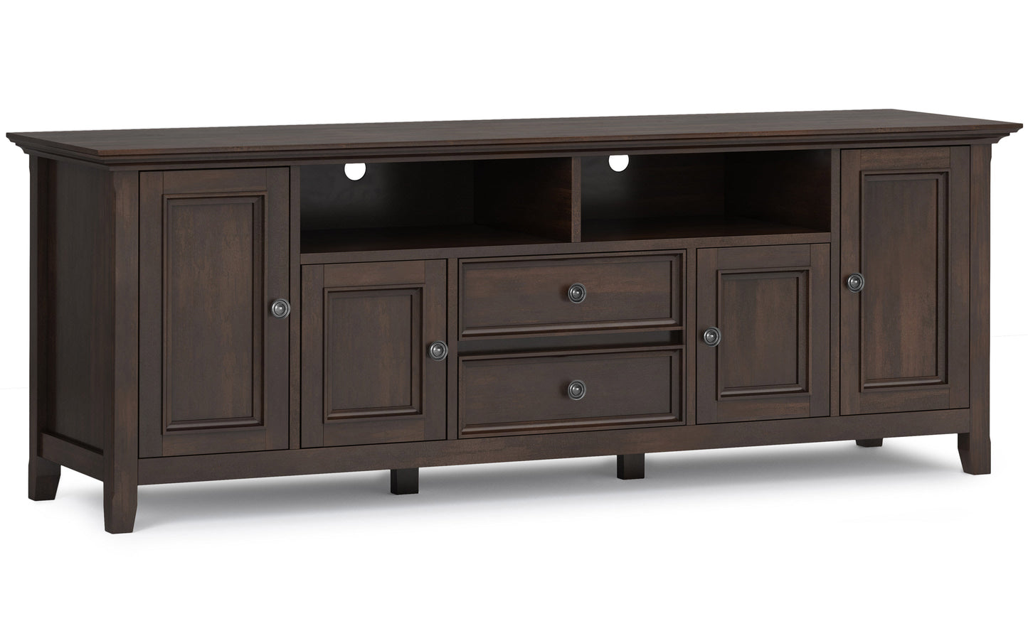 Brunette Brown | Amherst 72 inch Wide TV Media Stand