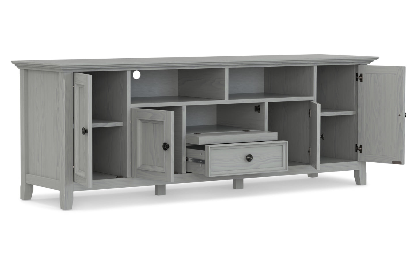 Fog Grey | Amherst 72 inch Wide TV Media Stand