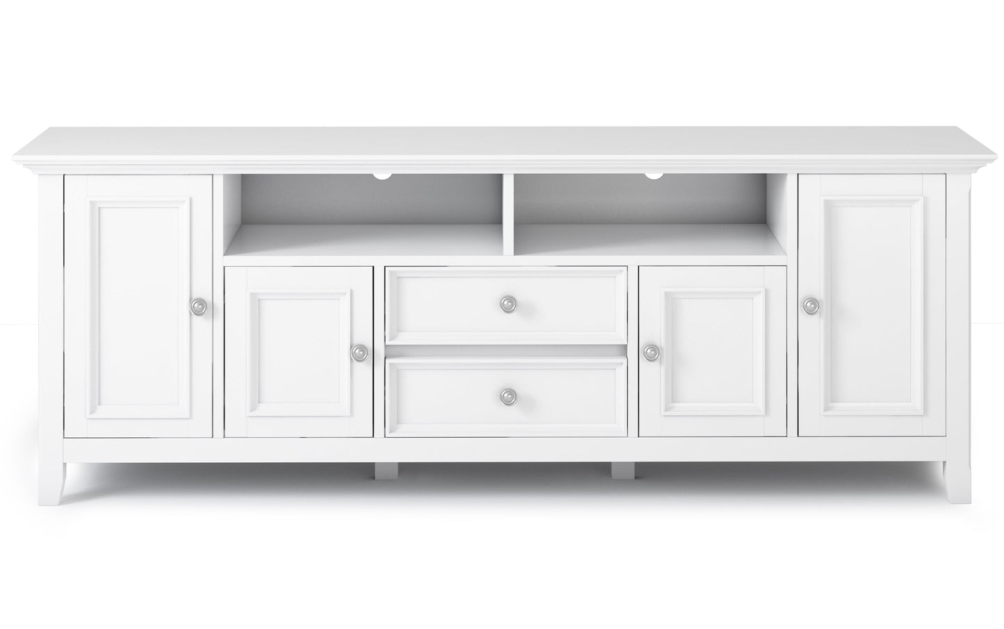 White | Amherst 72 inch Wide TV Media Stand