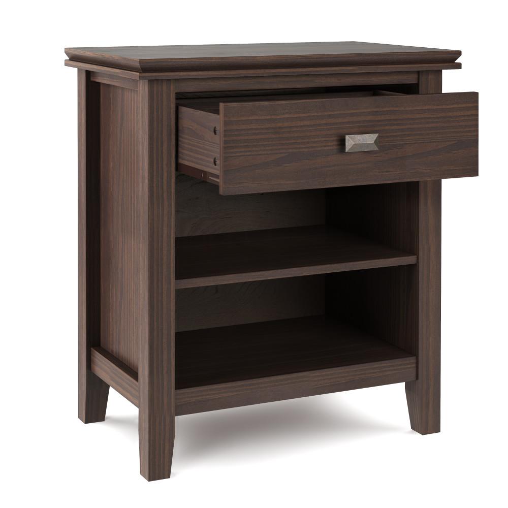 Warm Walnut Brown | Artisan Bedside Table