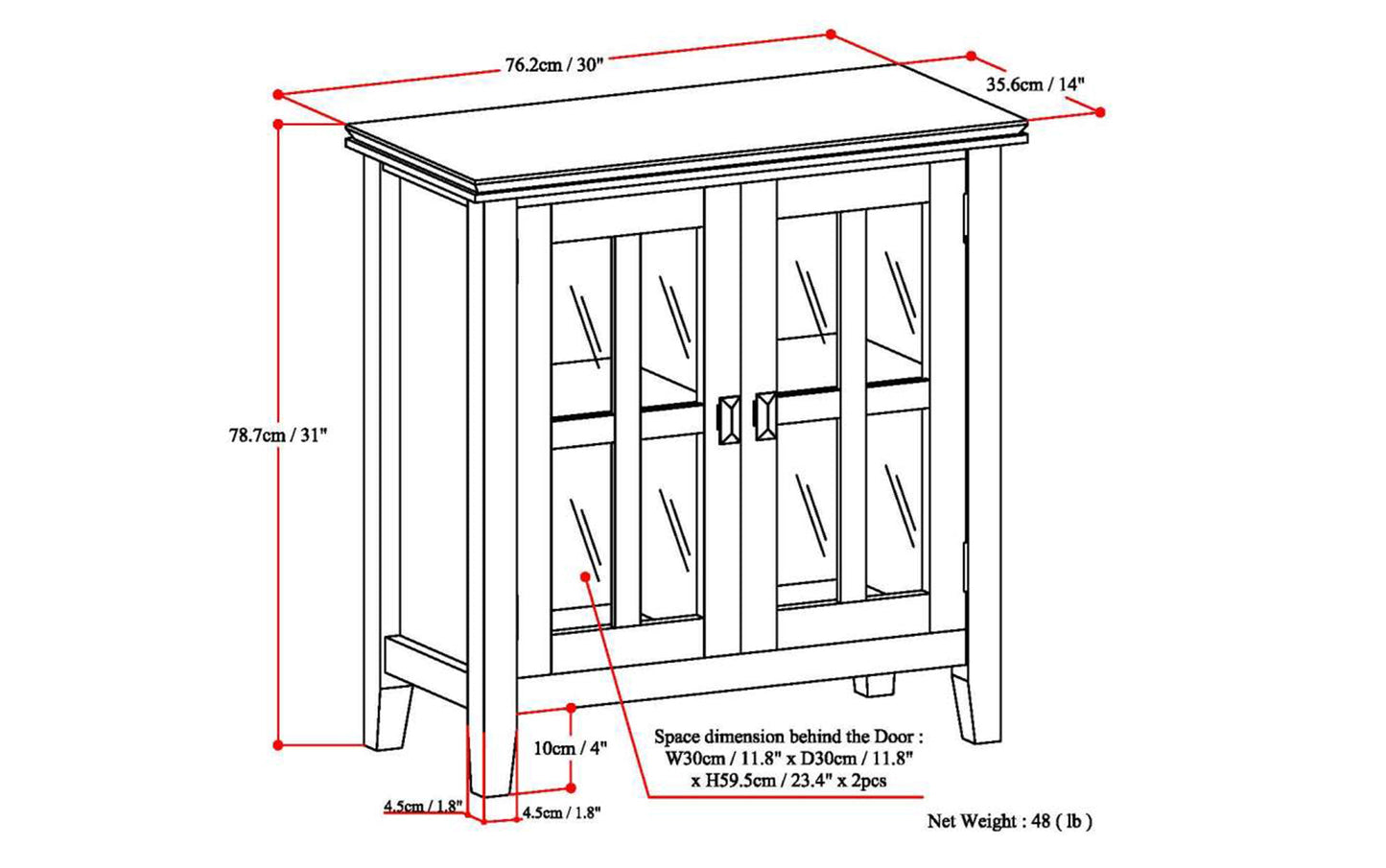 Farmhouse Grey | Artisan Low Storage Cabinet